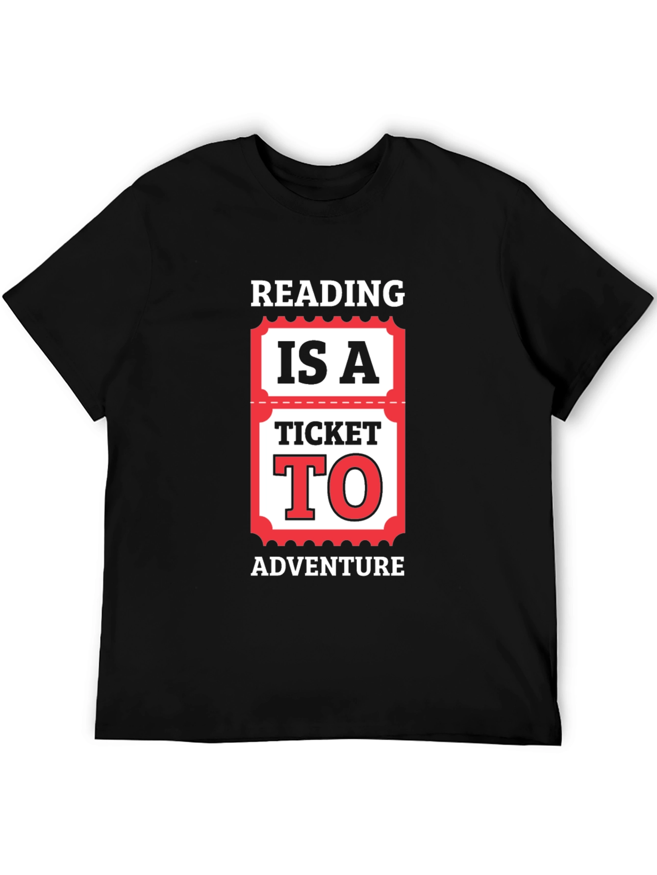 Reading Adventure Ticket Graphic Tee