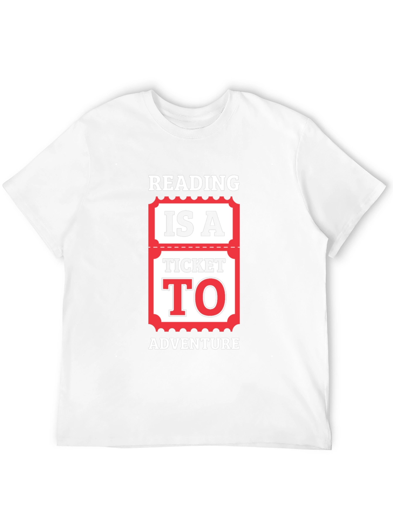 Reading Adventure Ticket Graphic Tee