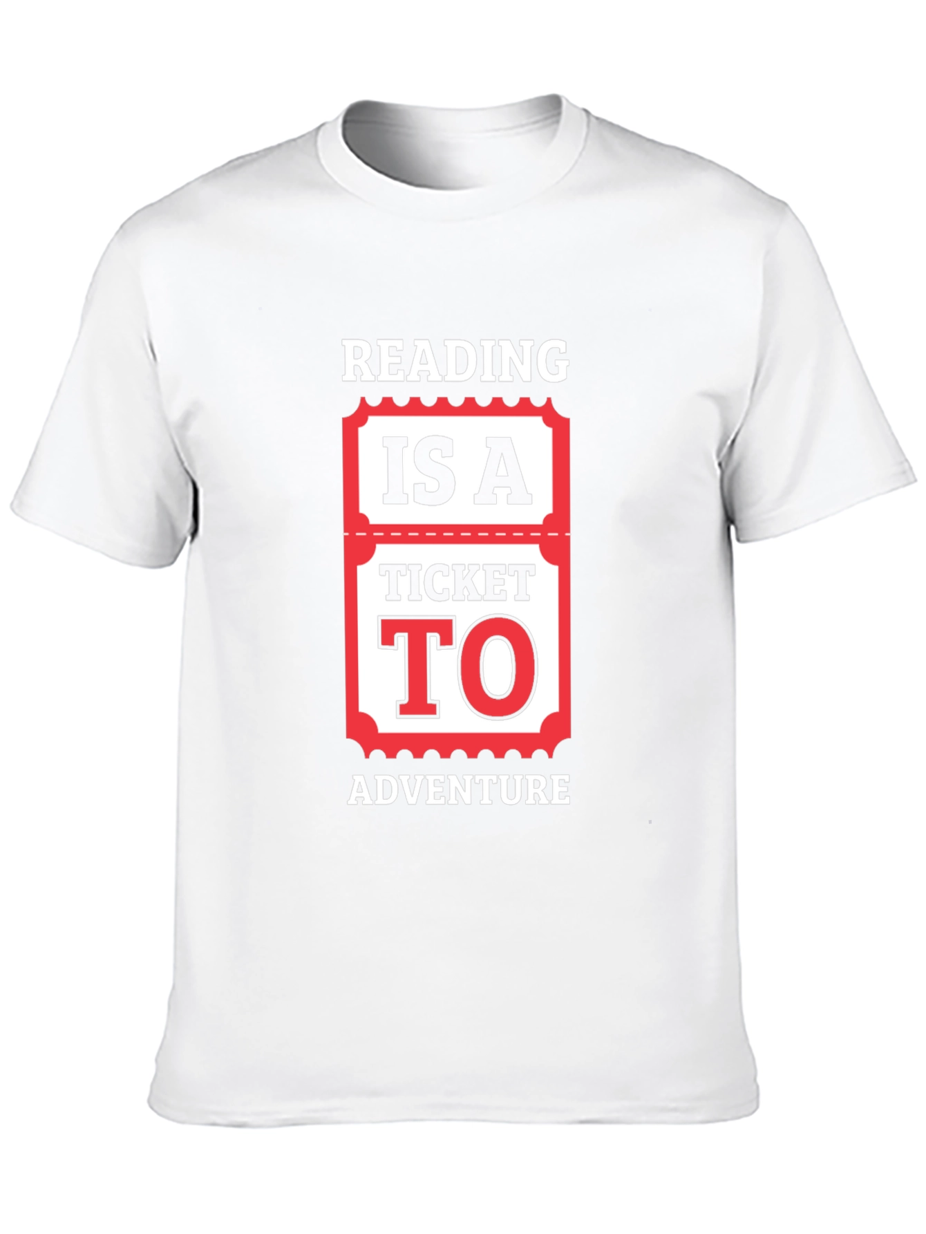 Reading Adventure Ticket Graphic Tee