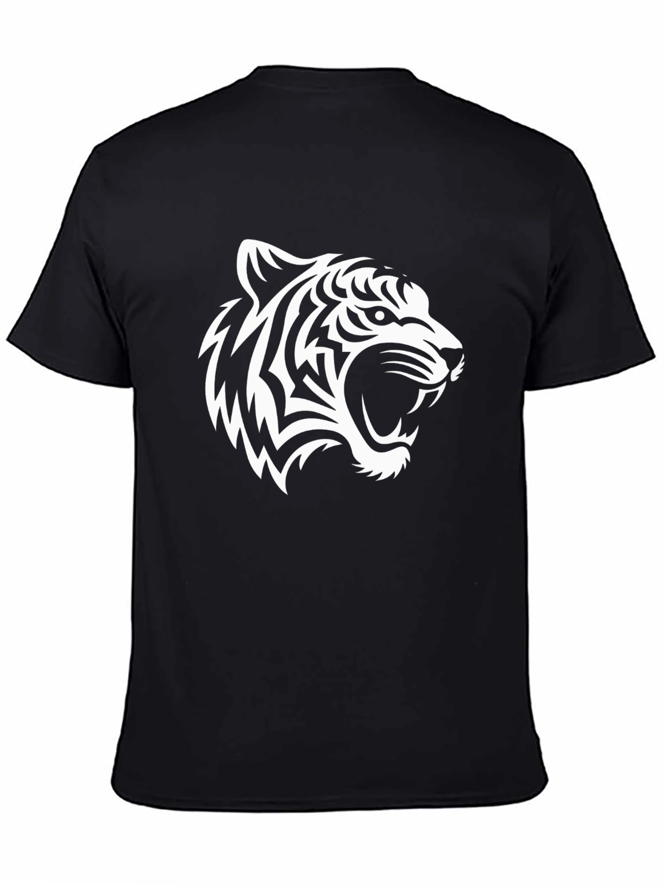 Bold Tiger Graphic Tee - Black