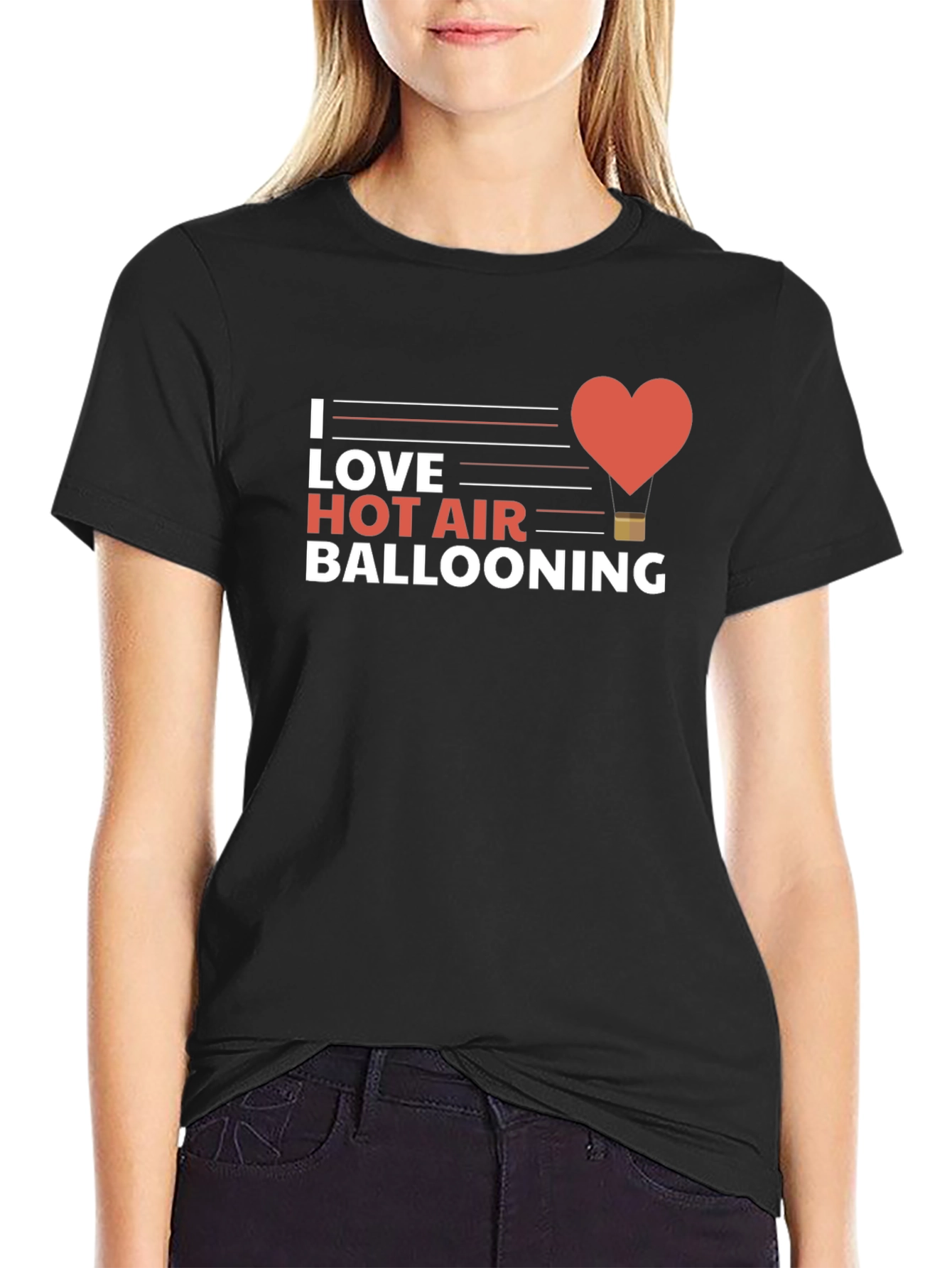 I Love Hot Air Ballooning Graphic Tee