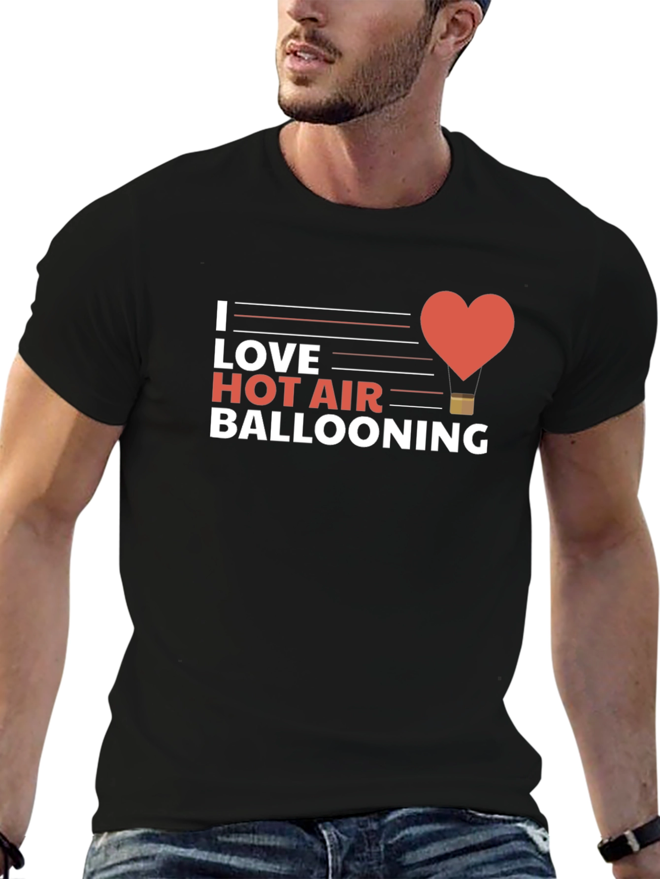 I Love Hot Air Ballooning Graphic Tee
