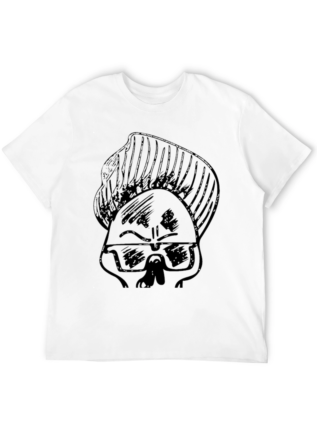 Cool Skull Graphic Tee - Black T-Shirt