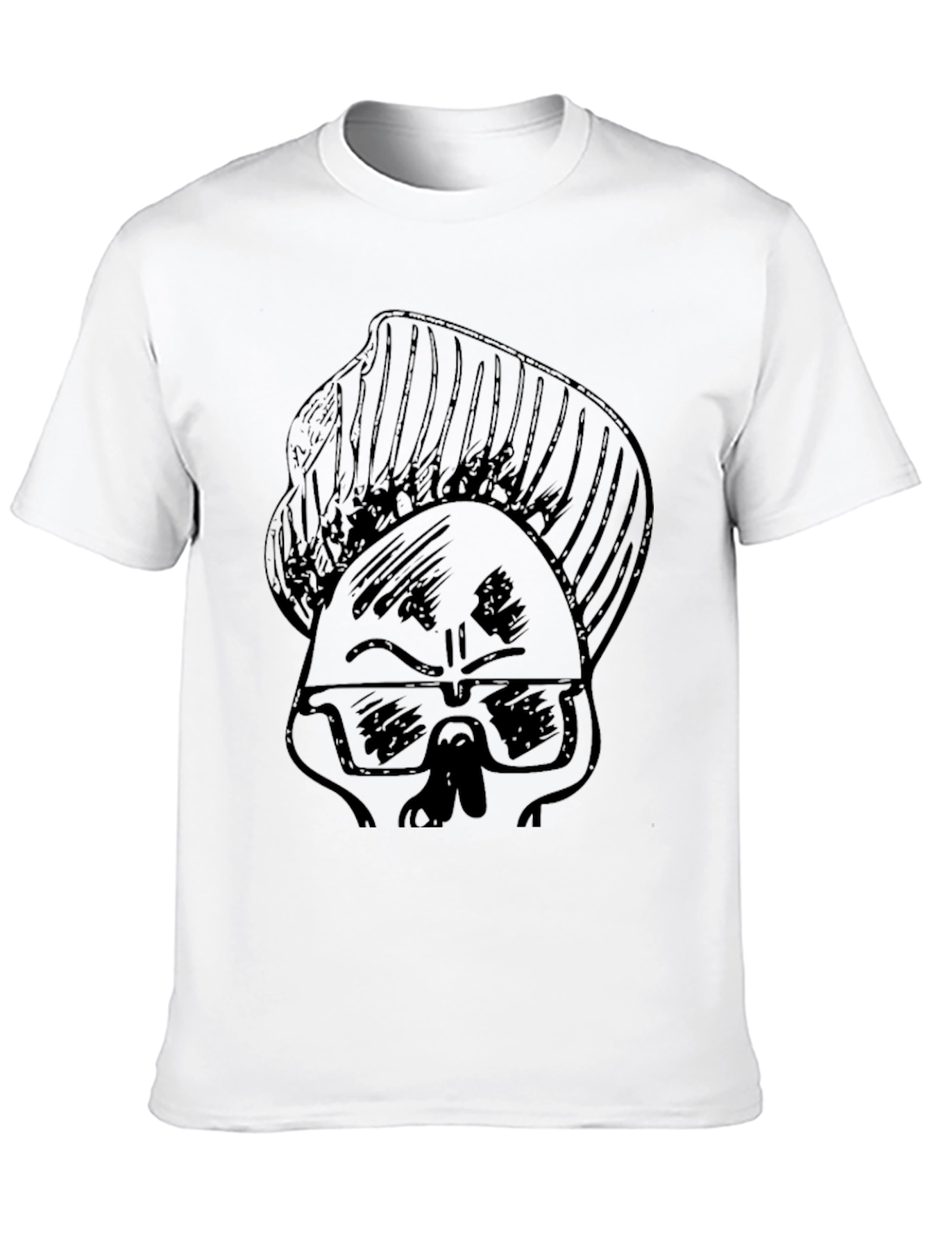 Cool Skull Graphic Tee - Black T-Shirt