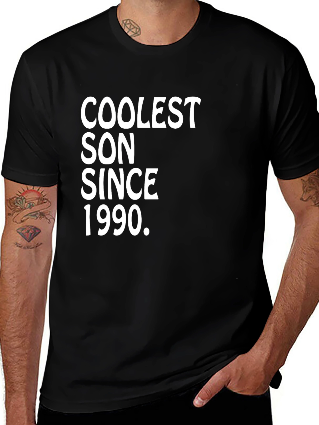 Coolest Son Since 1990 Black T-Shirt