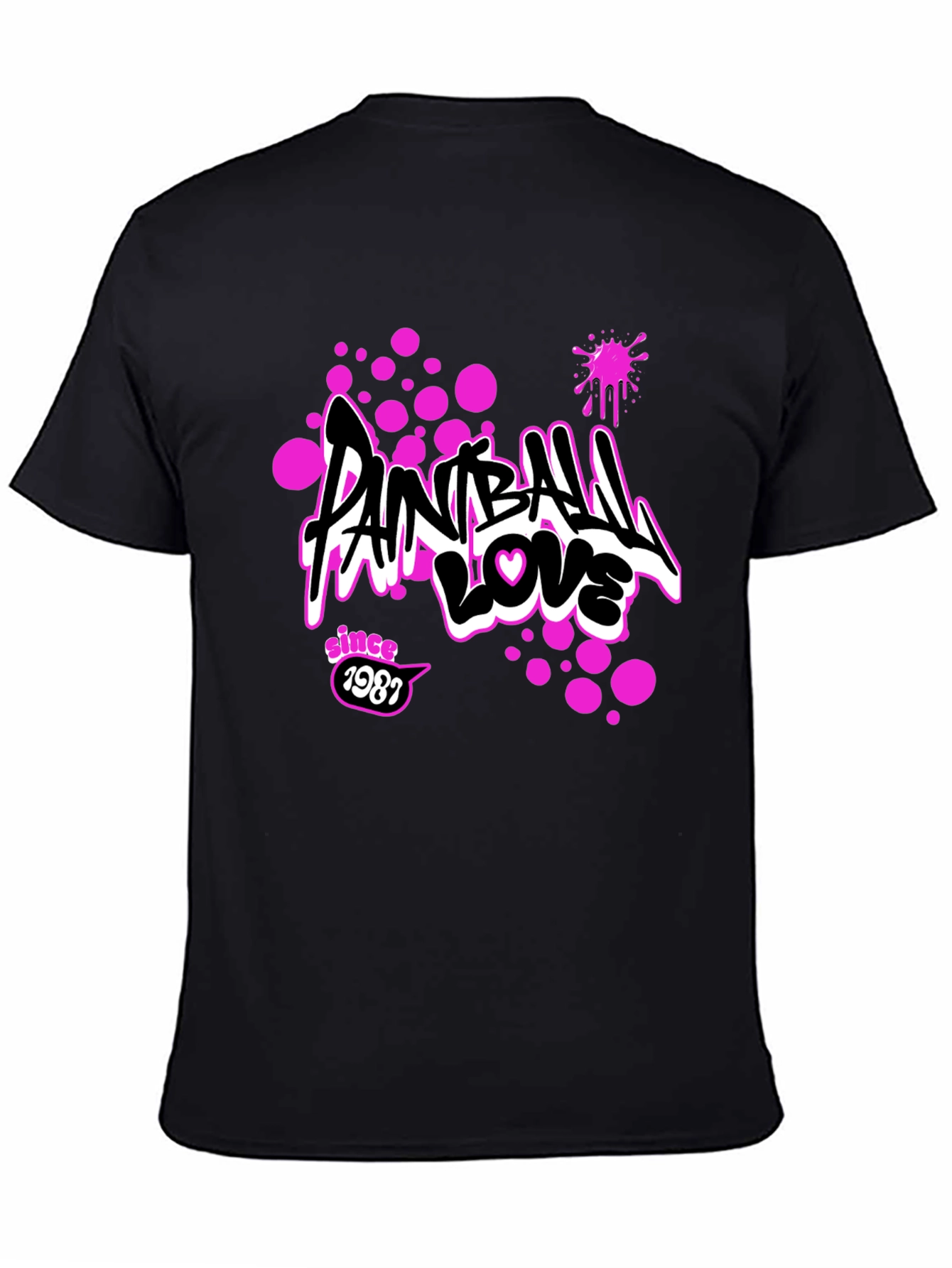 Paintball Love Tee - Since 1987 Graphic Print T-Shirt