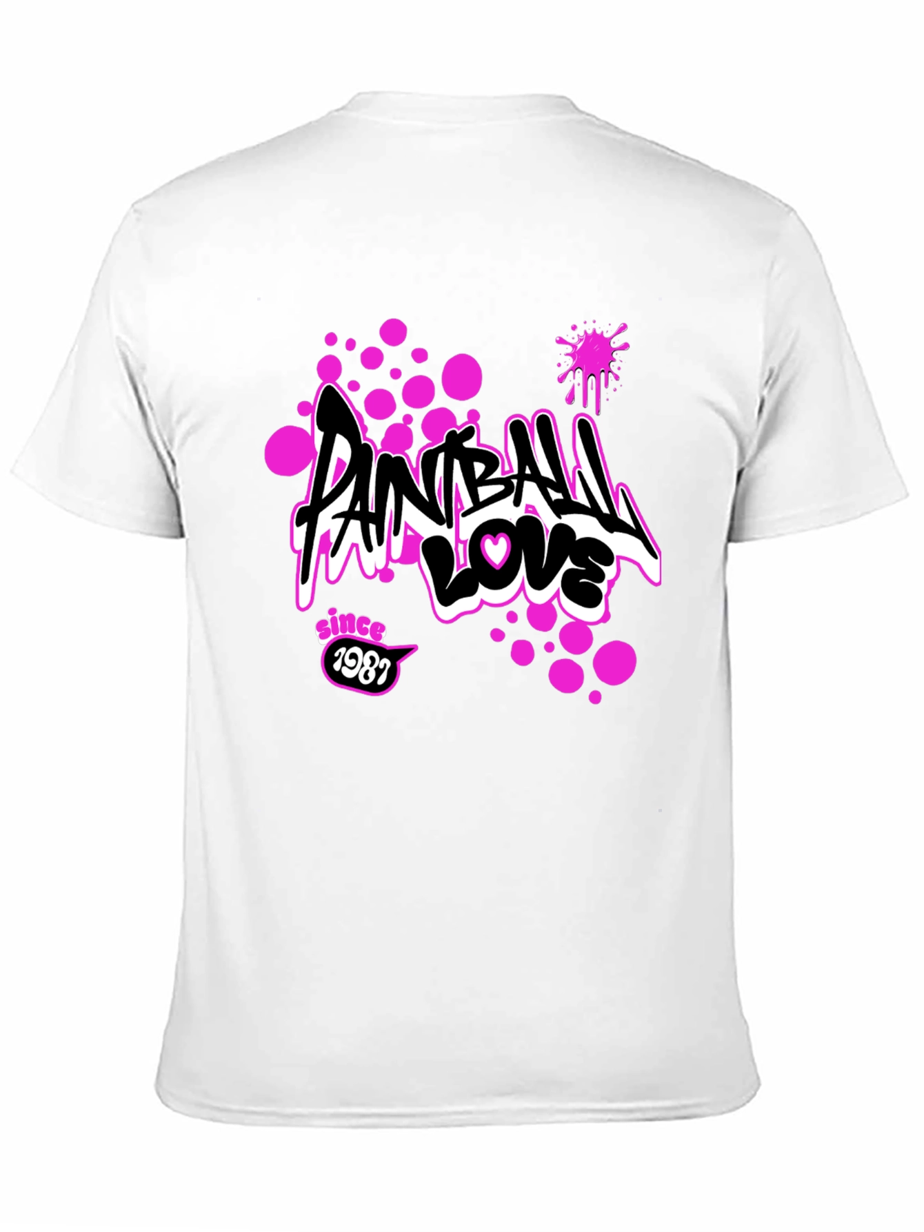 Paintball Love Tee - Since 1987 Graphic Print T-Shirt