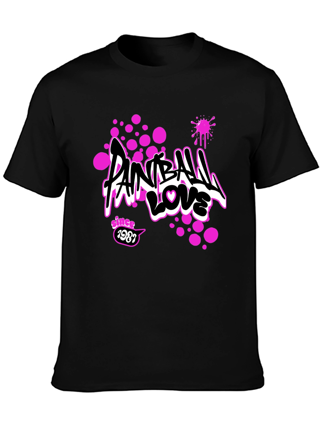 Paintball Love Tee - Since 1987 Graphic Print T-Shirt