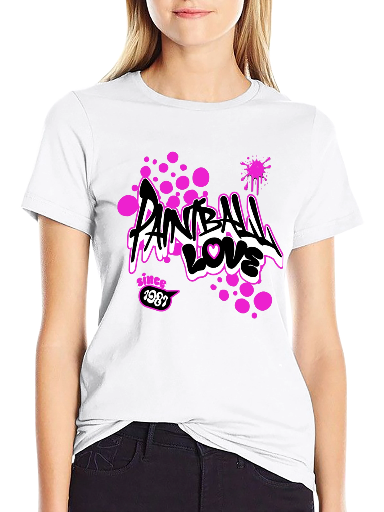 Paintball Love Tee - Since 1987 Graphic Print T-Shirt