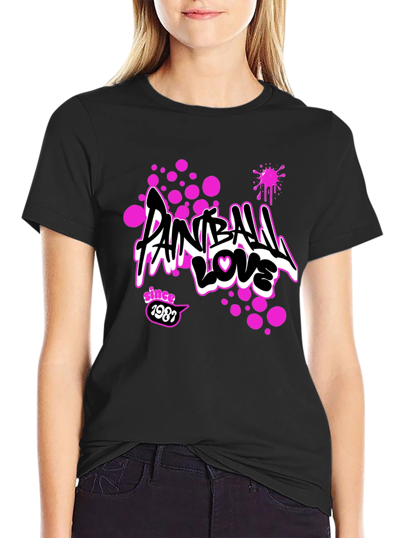 Paintball Love Tee - Since 1987 Graphic Print T-Shirt