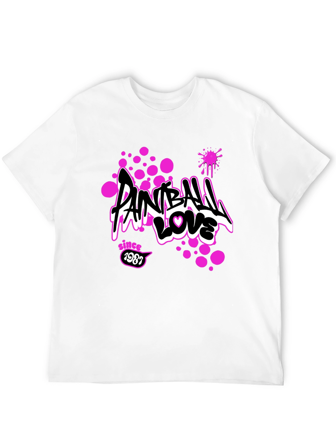 Paintball Love Tee - Since 1987 Graphic Print T-Shirt