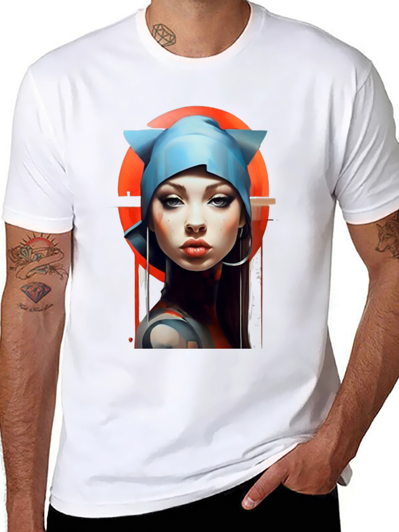 Cyberpunk Girl Graphic Tee