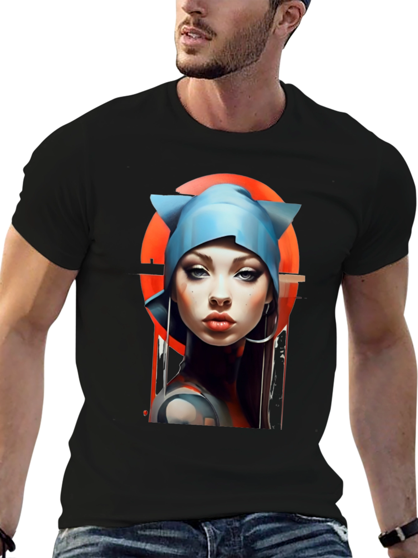 Cyberpunk Girl Graphic Tee