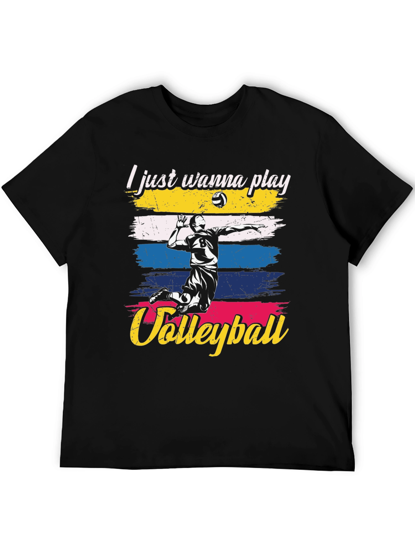 Volleyball Player Graphic T-Shirt