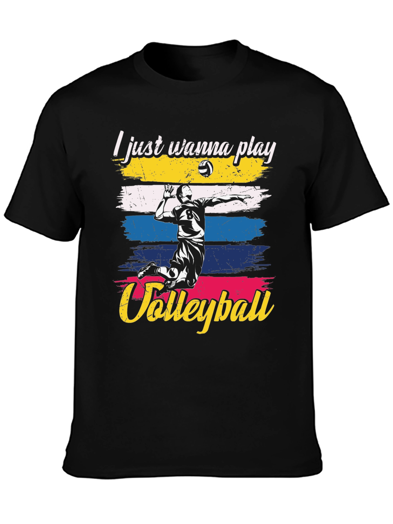 Volleyball Player Graphic T-Shirt
