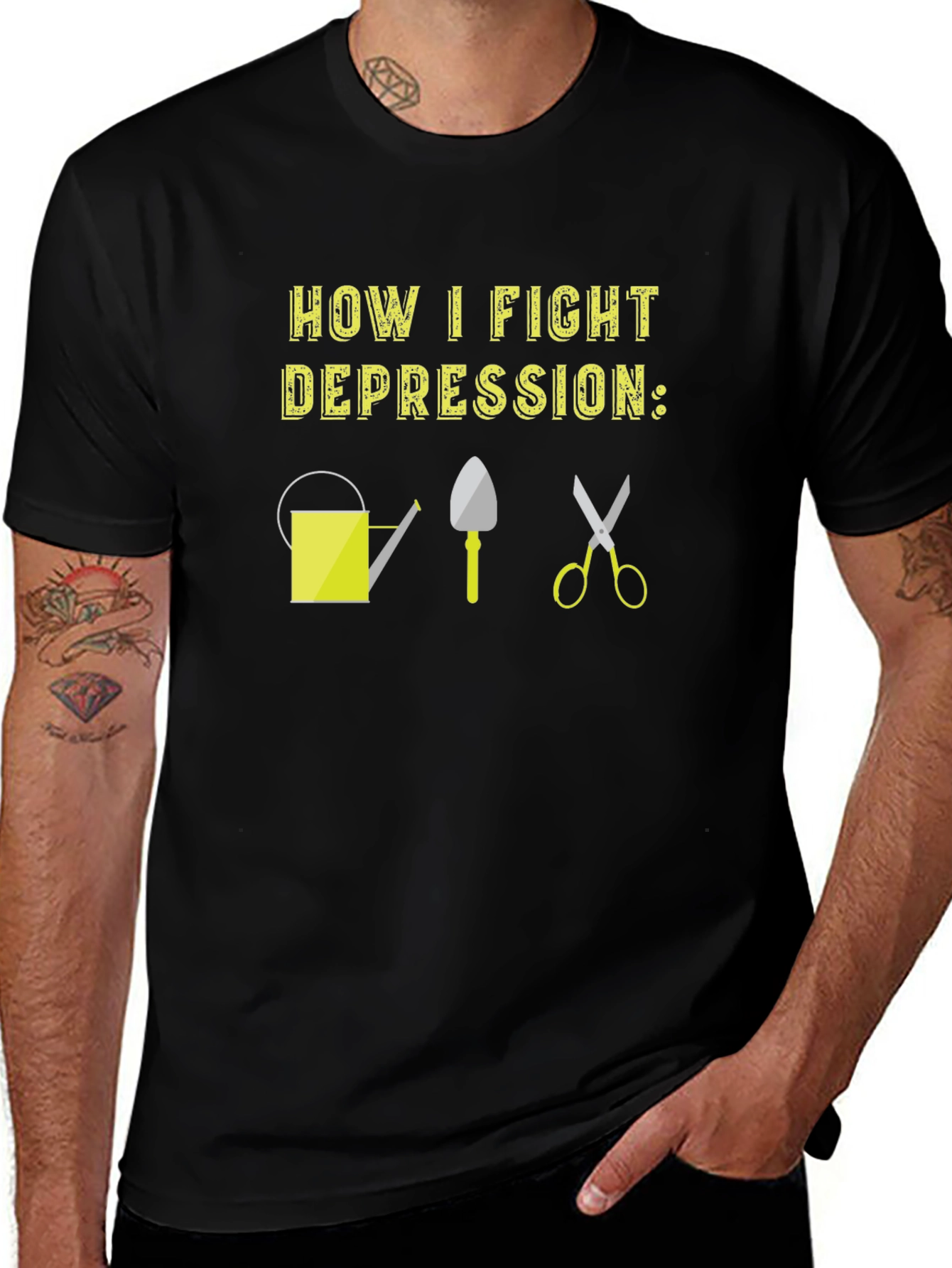 Gardening Therapy T-Shirt: Fight Depression with Nature