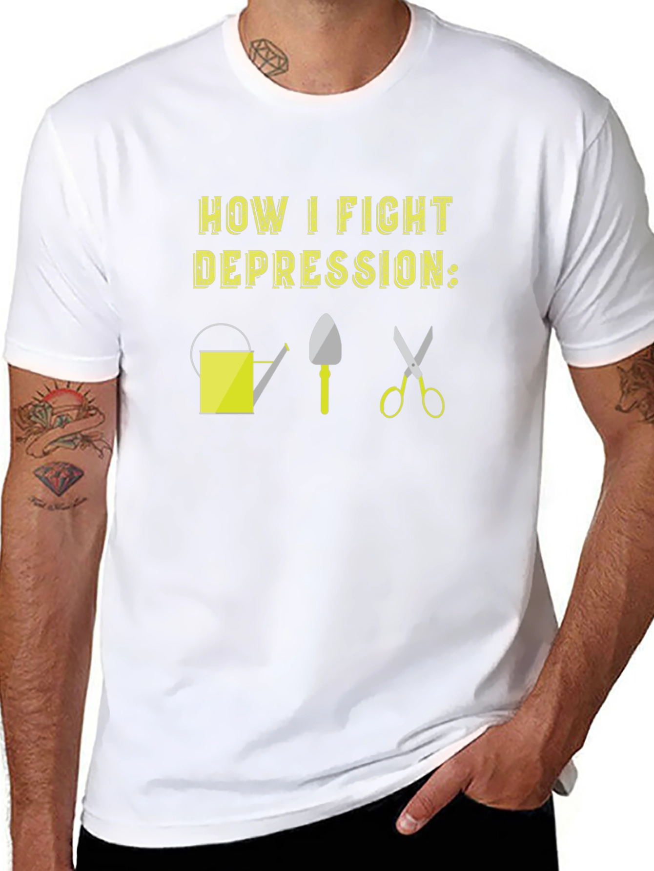 Gardening Therapy T-Shirt: Fight Depression with Nature