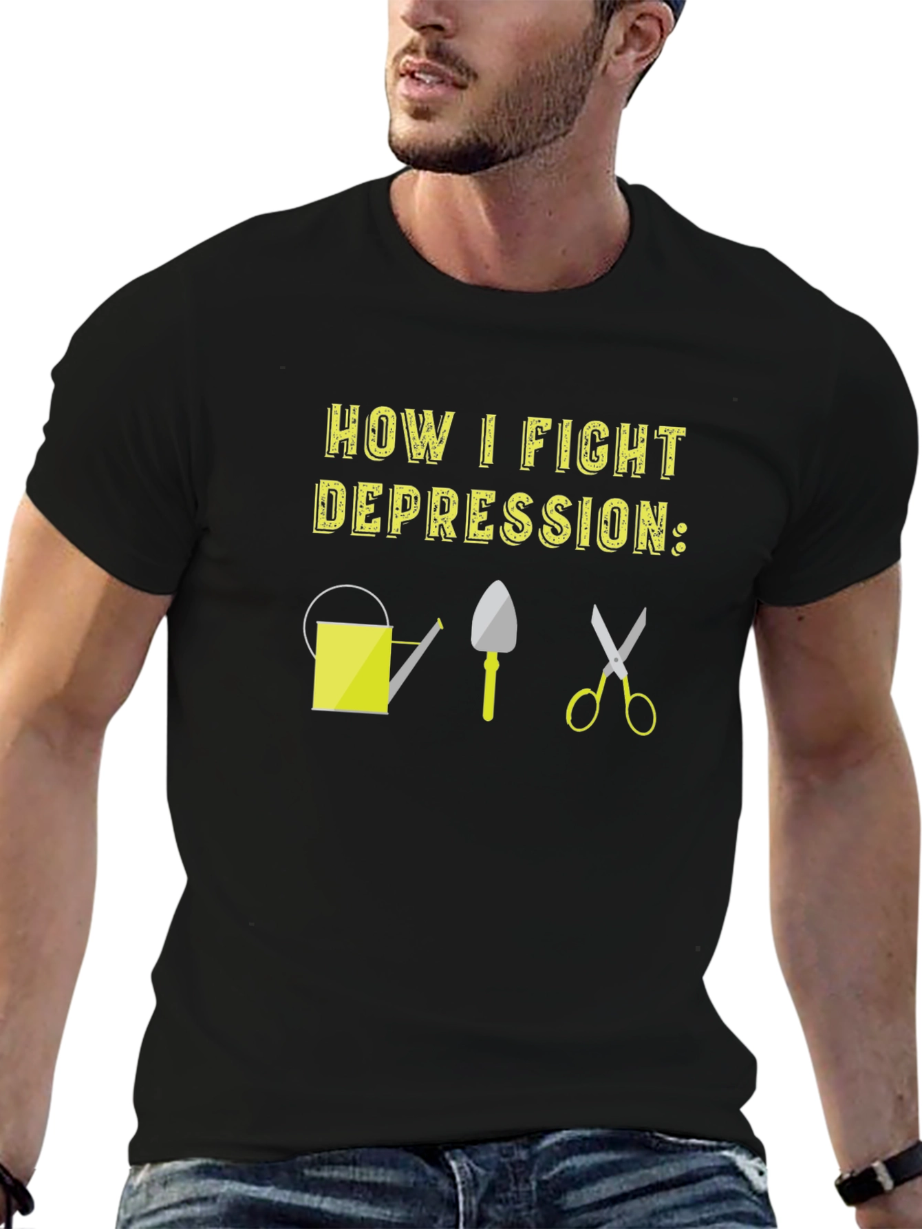 Gardening Therapy T-Shirt: Fight Depression with Nature