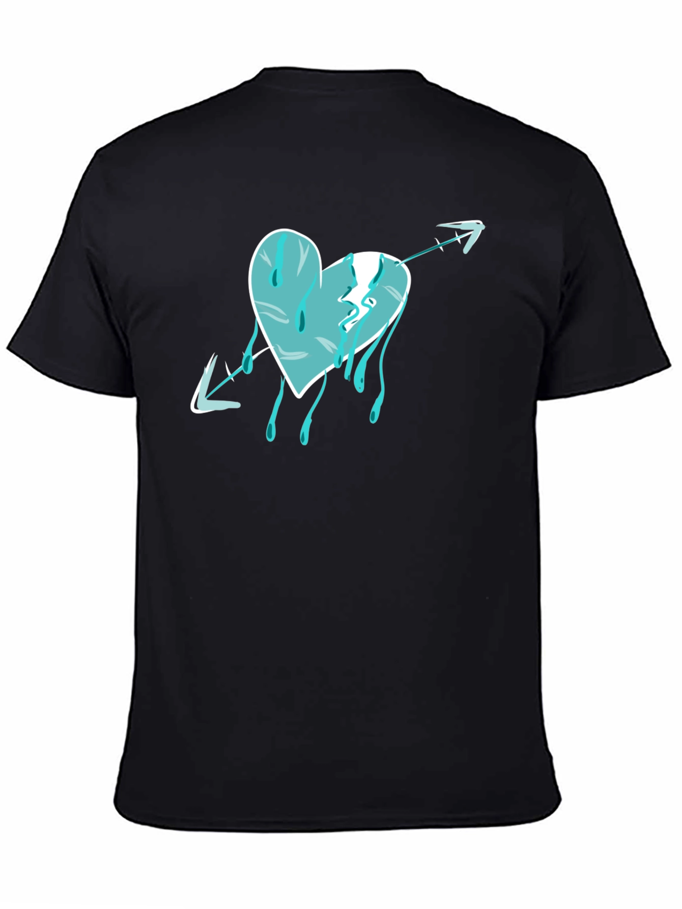 Heart Arrow Drip Graphic T-Shirt