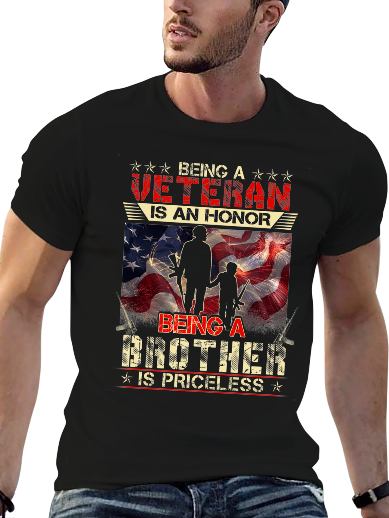 Veteran Brother T-Shirt - Honor Priceless Graphic Tee