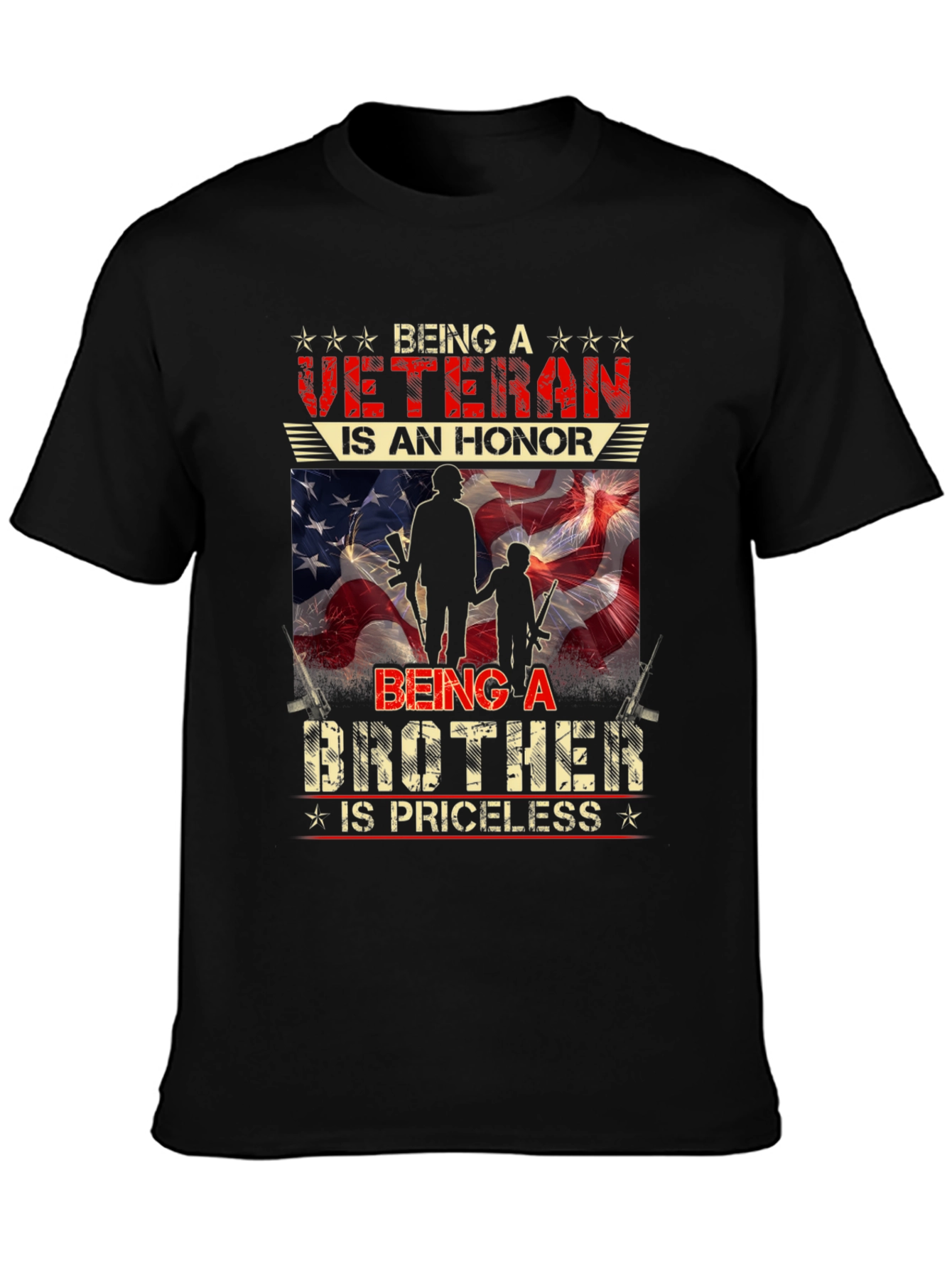 Veteran Brother T-Shirt - Honor Priceless Graphic Tee