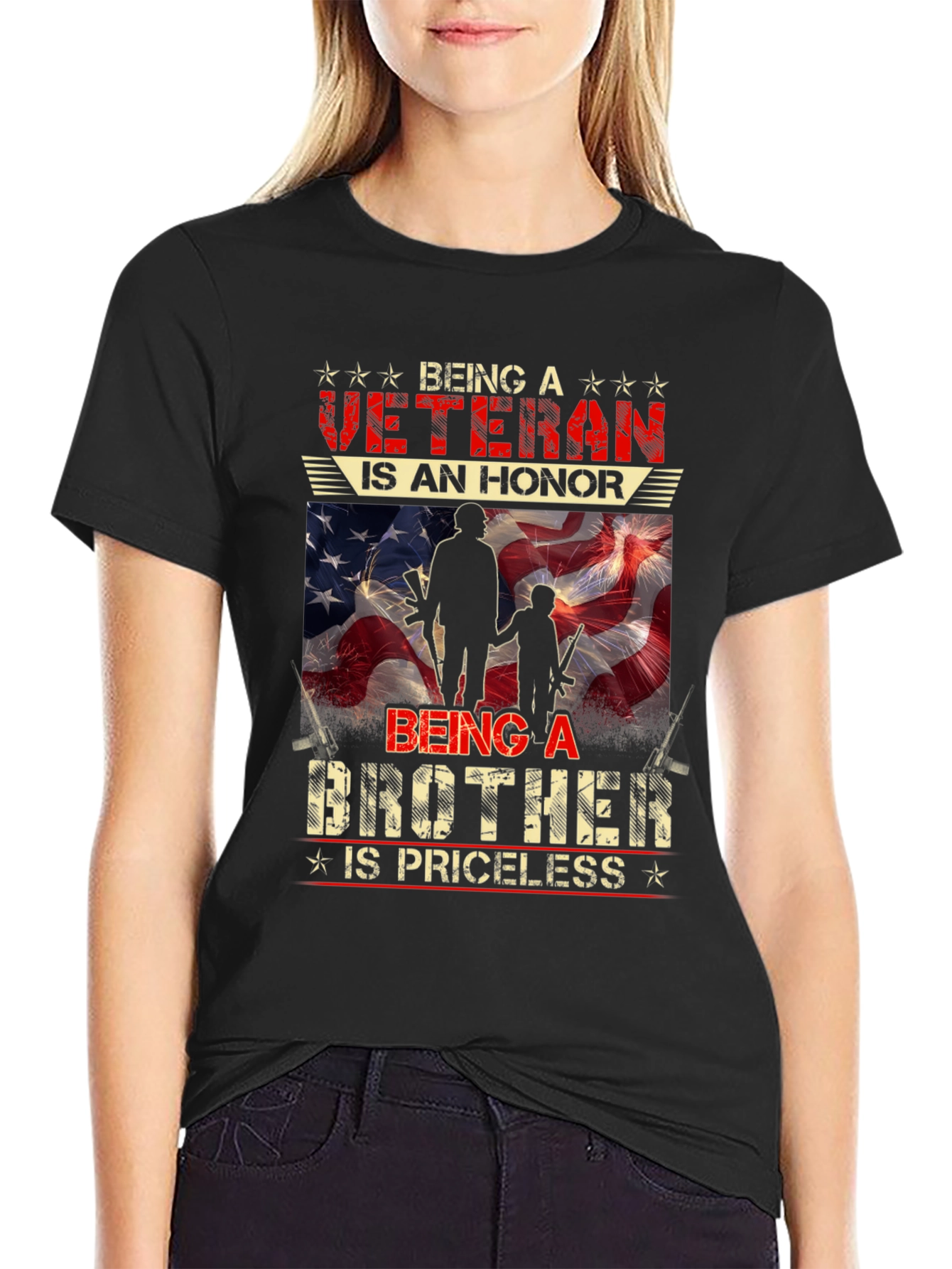 Veteran Brother T-Shirt - Honor Priceless Graphic Tee