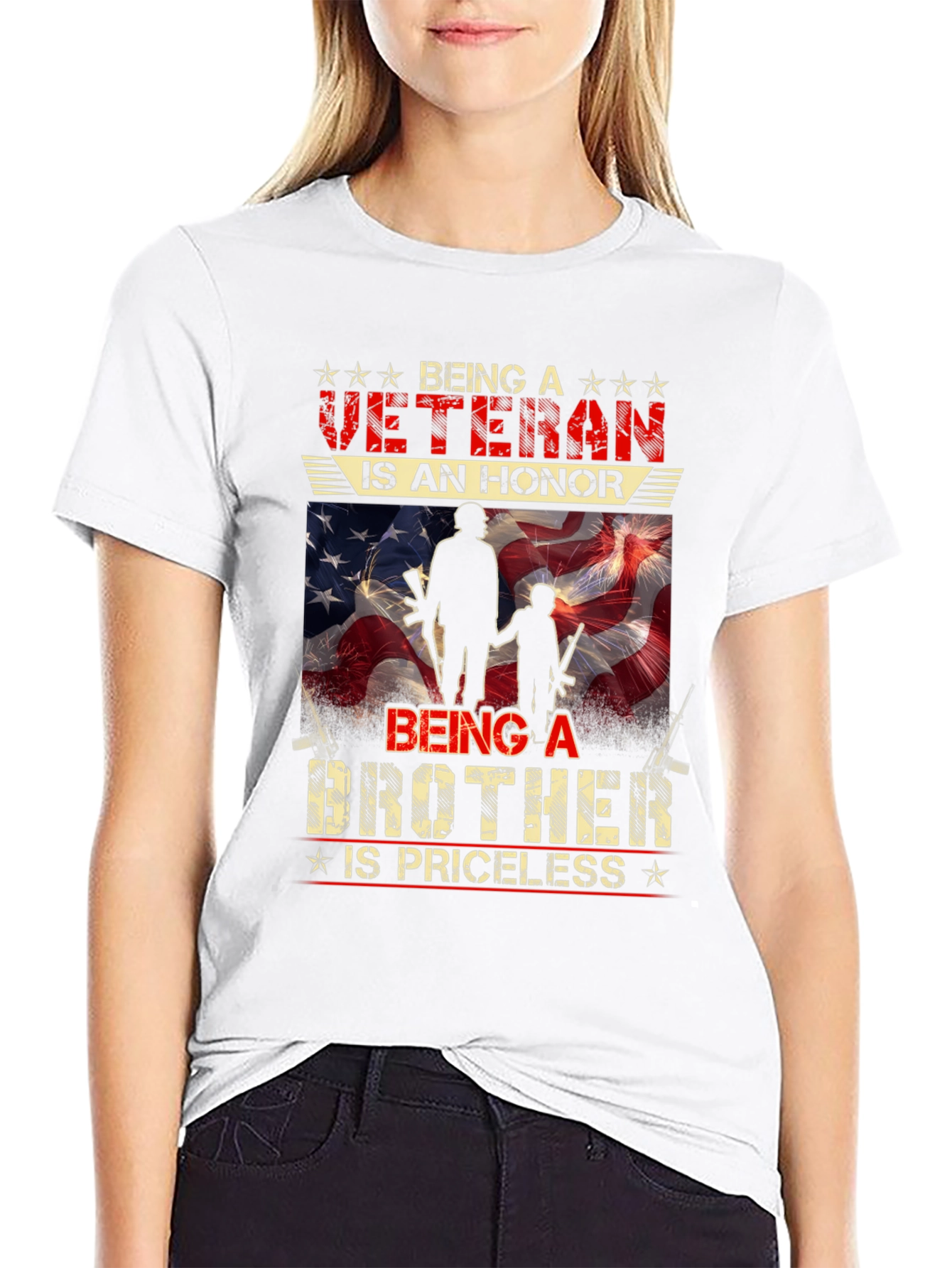 Veteran Brother T-Shirt - Honor Priceless Graphic Tee