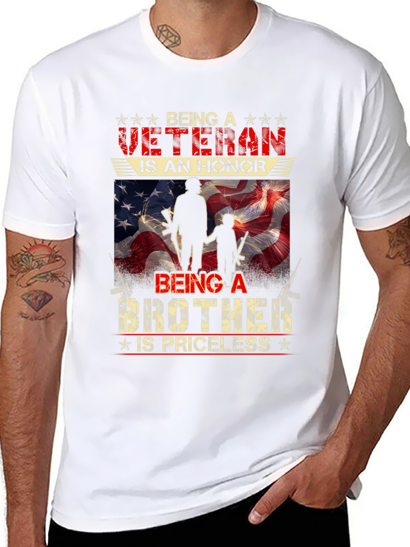 Veteran Brother T-Shirt - Honor Priceless Graphic Tee