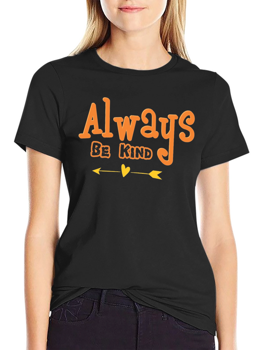Always Be Kind Graphic Tee - Black Short Sleeve