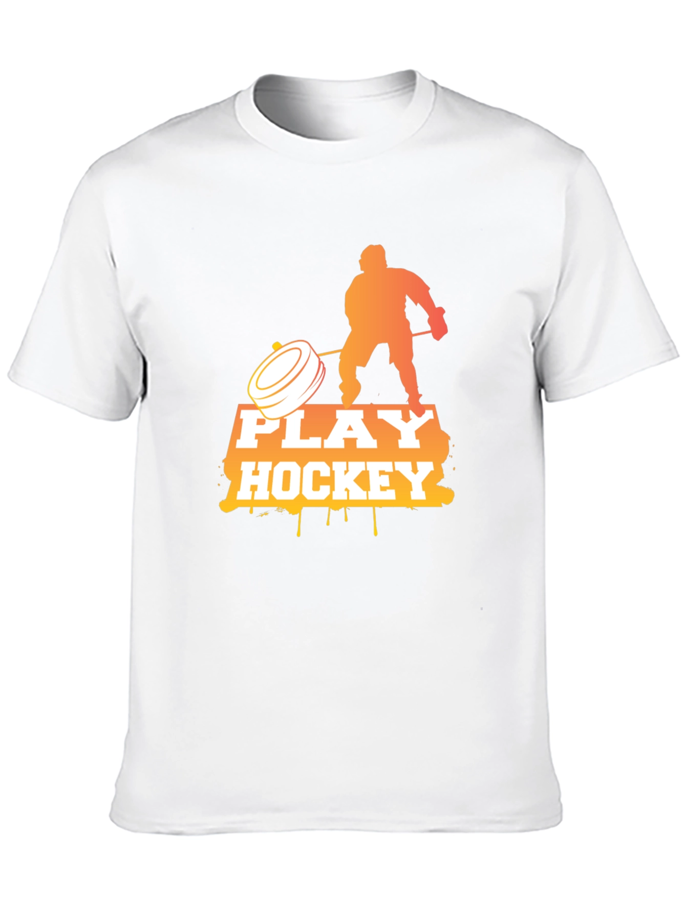 Play Hockey Graphic Tee - Cool Black T-Shirt