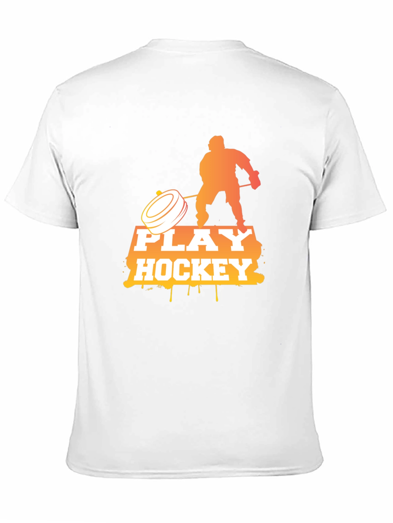 Play Hockey Graphic Tee - Cool Black T-Shirt