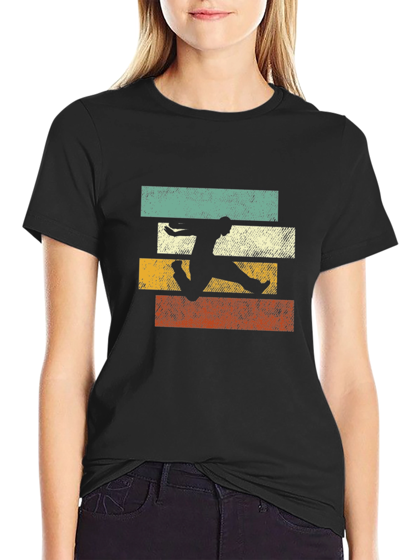 Retro Style Athlete Graphic T-Shirt