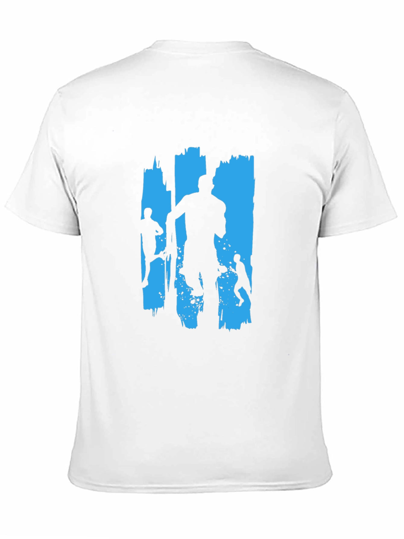 Runner Silhouette Graphic Tee - Black Cotton Casual Shirt