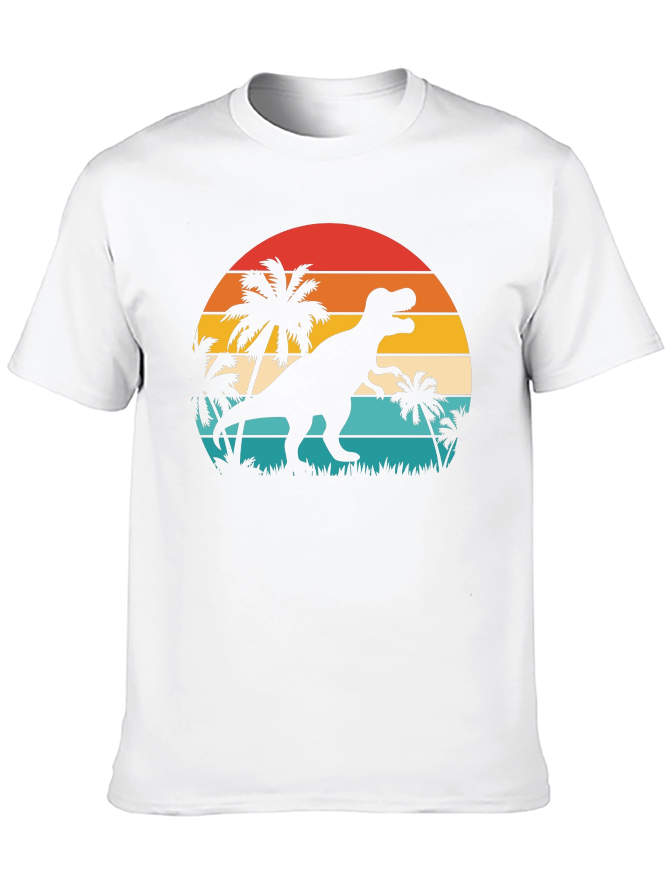 Retro Dinosaur Sunset T-Shirt