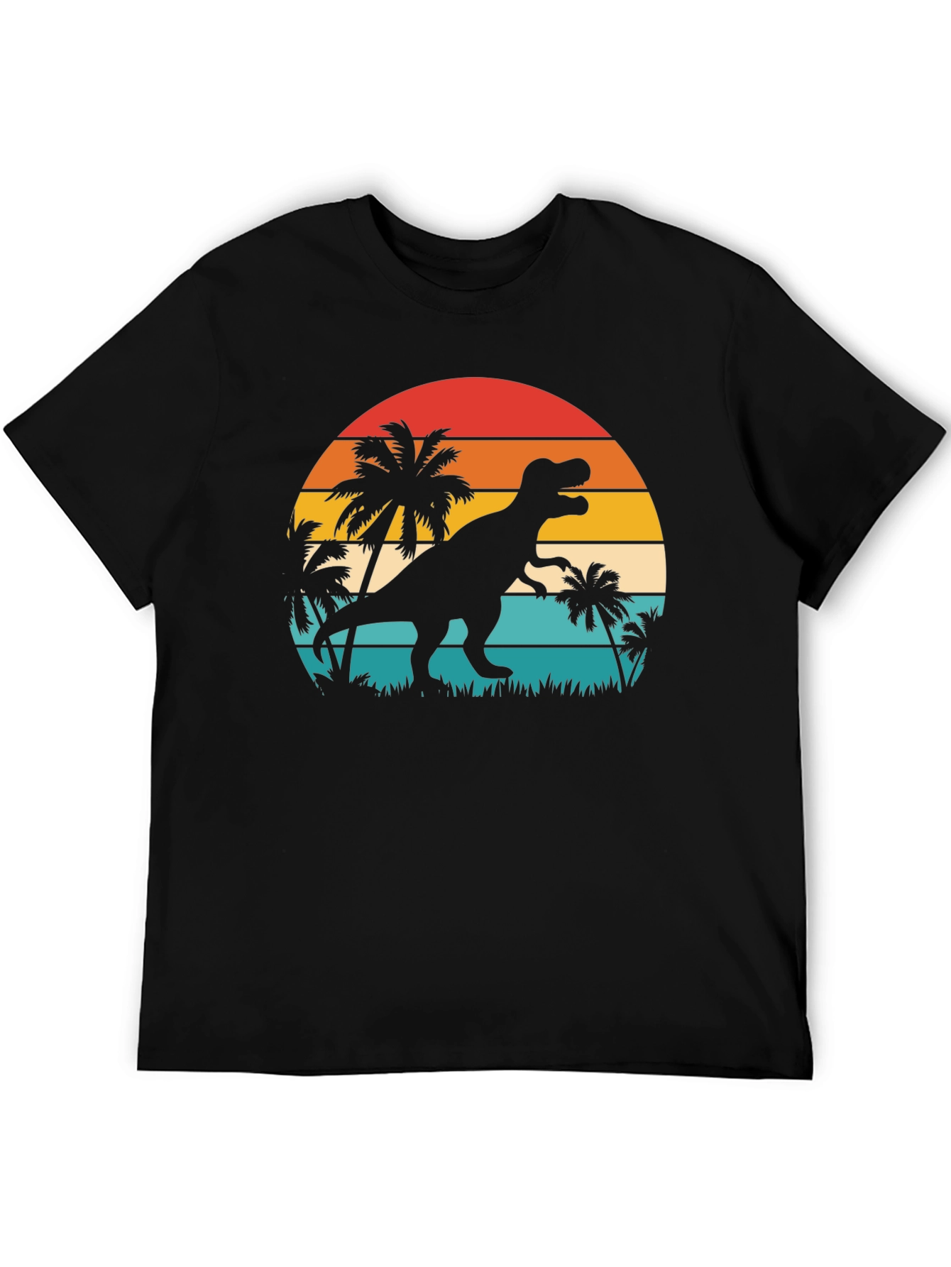Retro Dinosaur Sunset T-Shirt