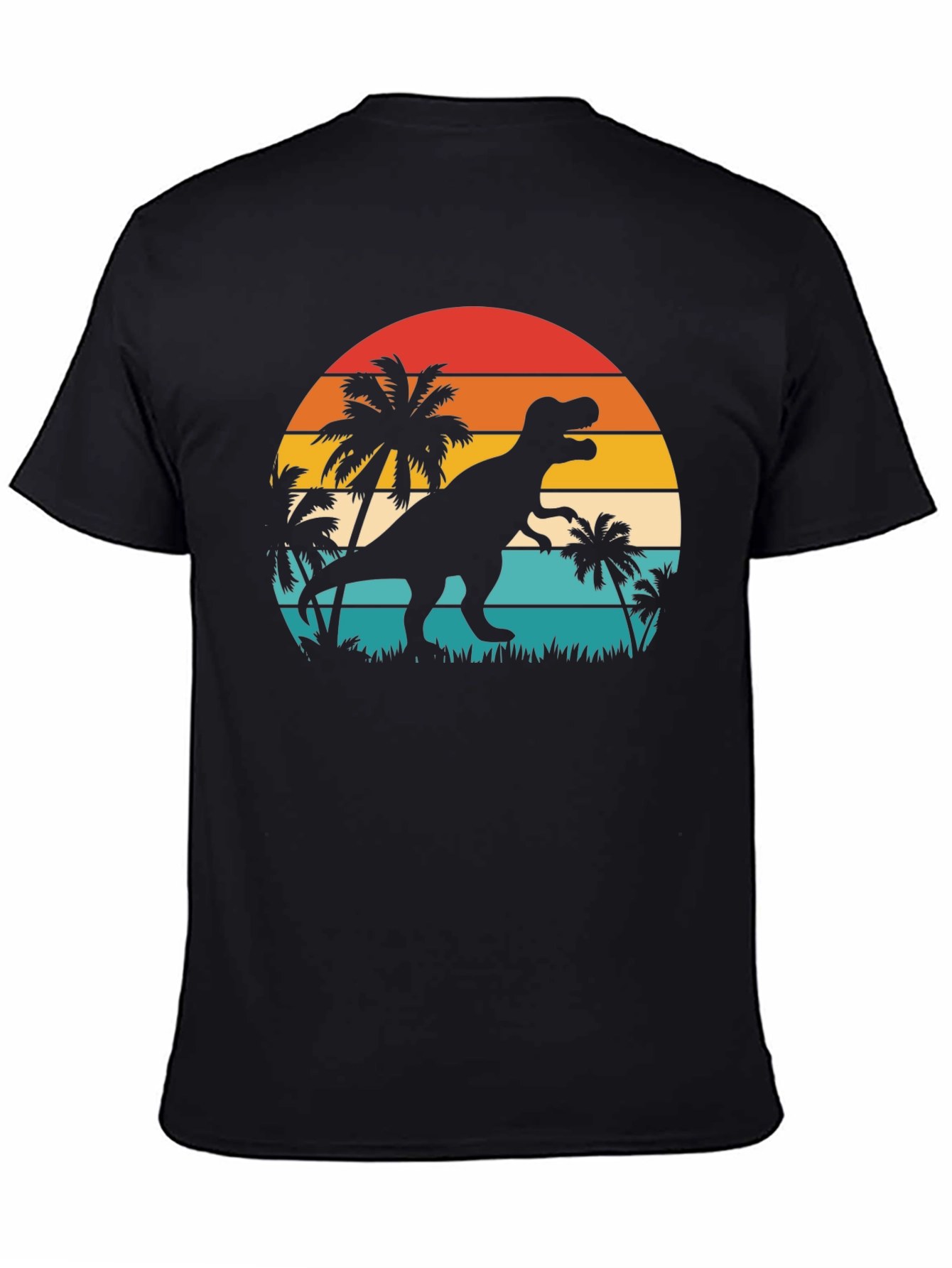 Retro Dinosaur Sunset T-Shirt