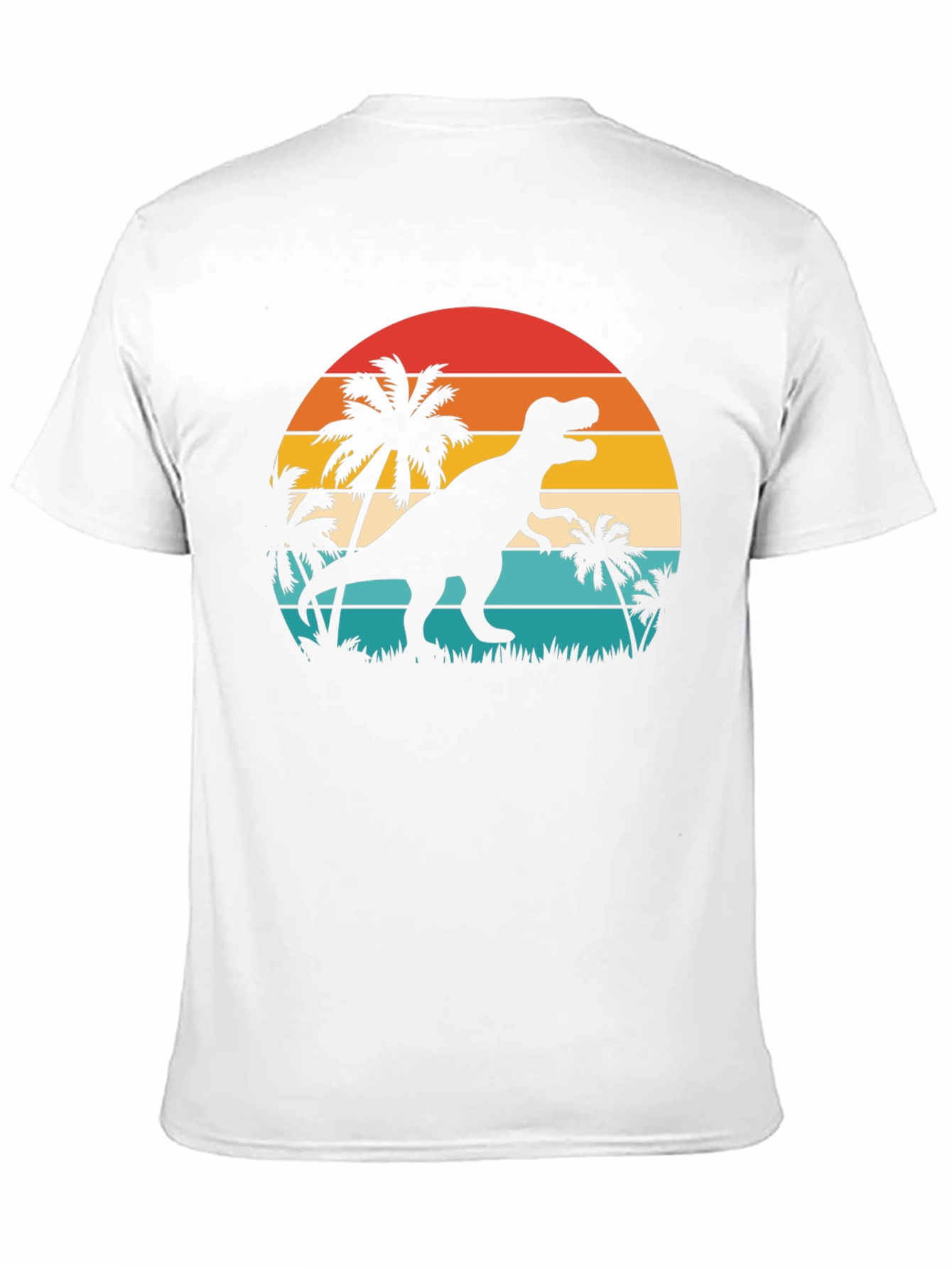 Retro Dinosaur Sunset T-Shirt