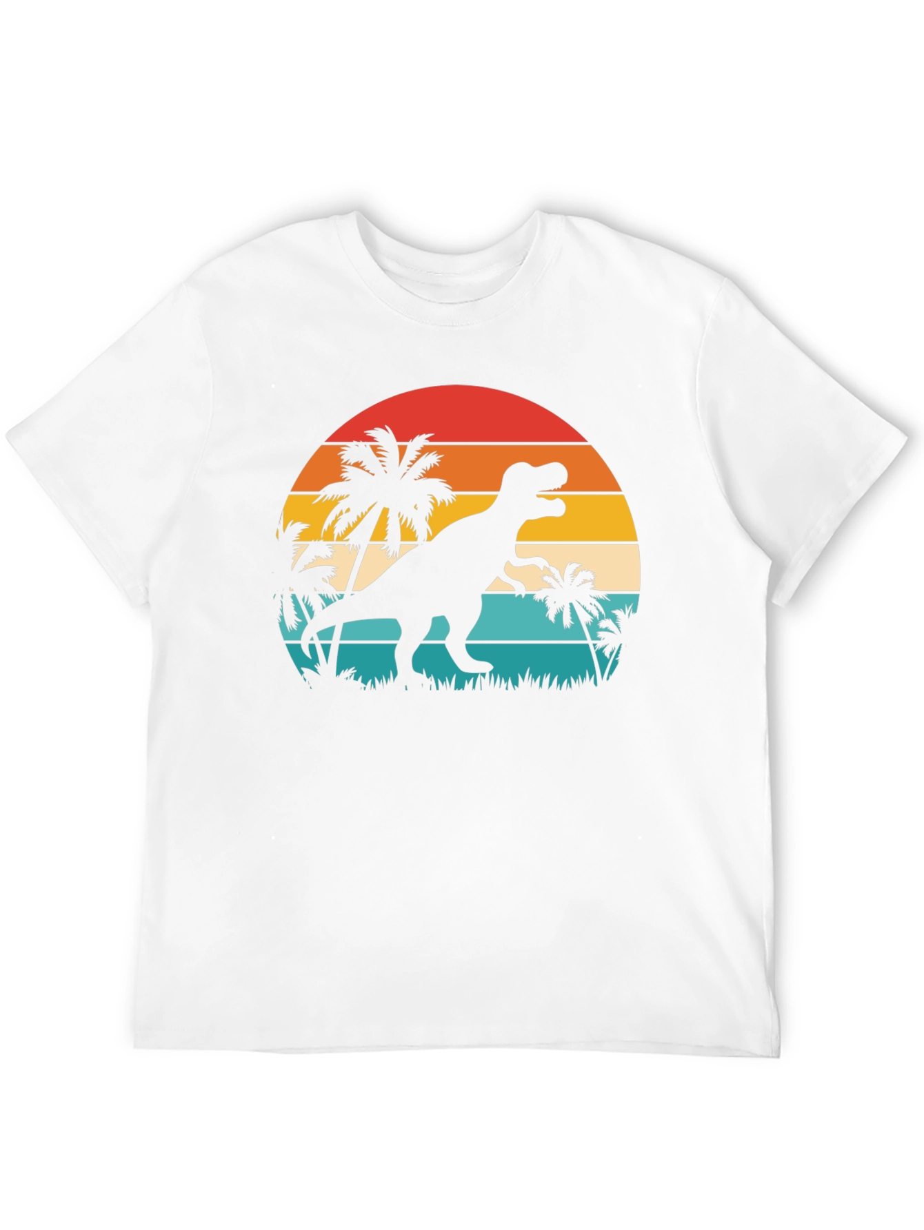 Retro Dinosaur Sunset T-Shirt