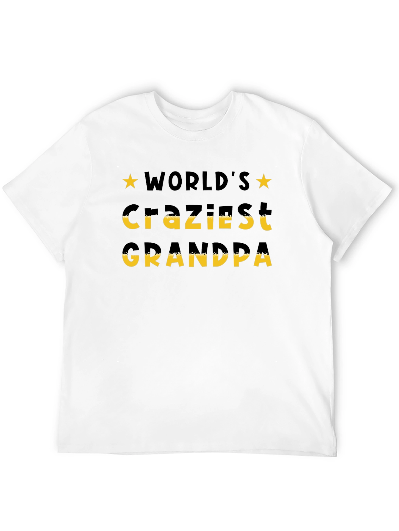 Worlds Craziest Grandpa T-Shirt - Black