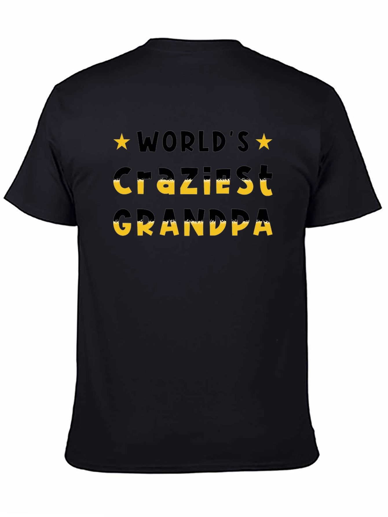 Worlds Craziest Grandpa T-Shirt - Black