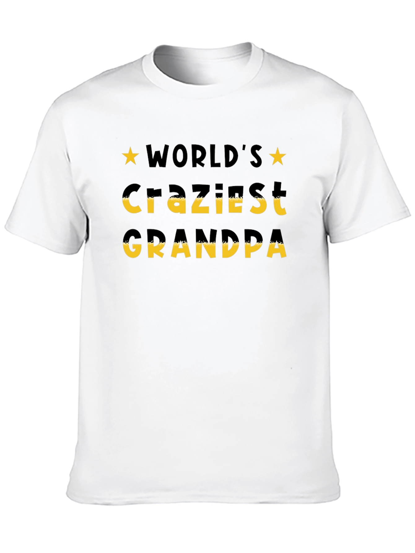 Worlds Craziest Grandpa T-Shirt - Black