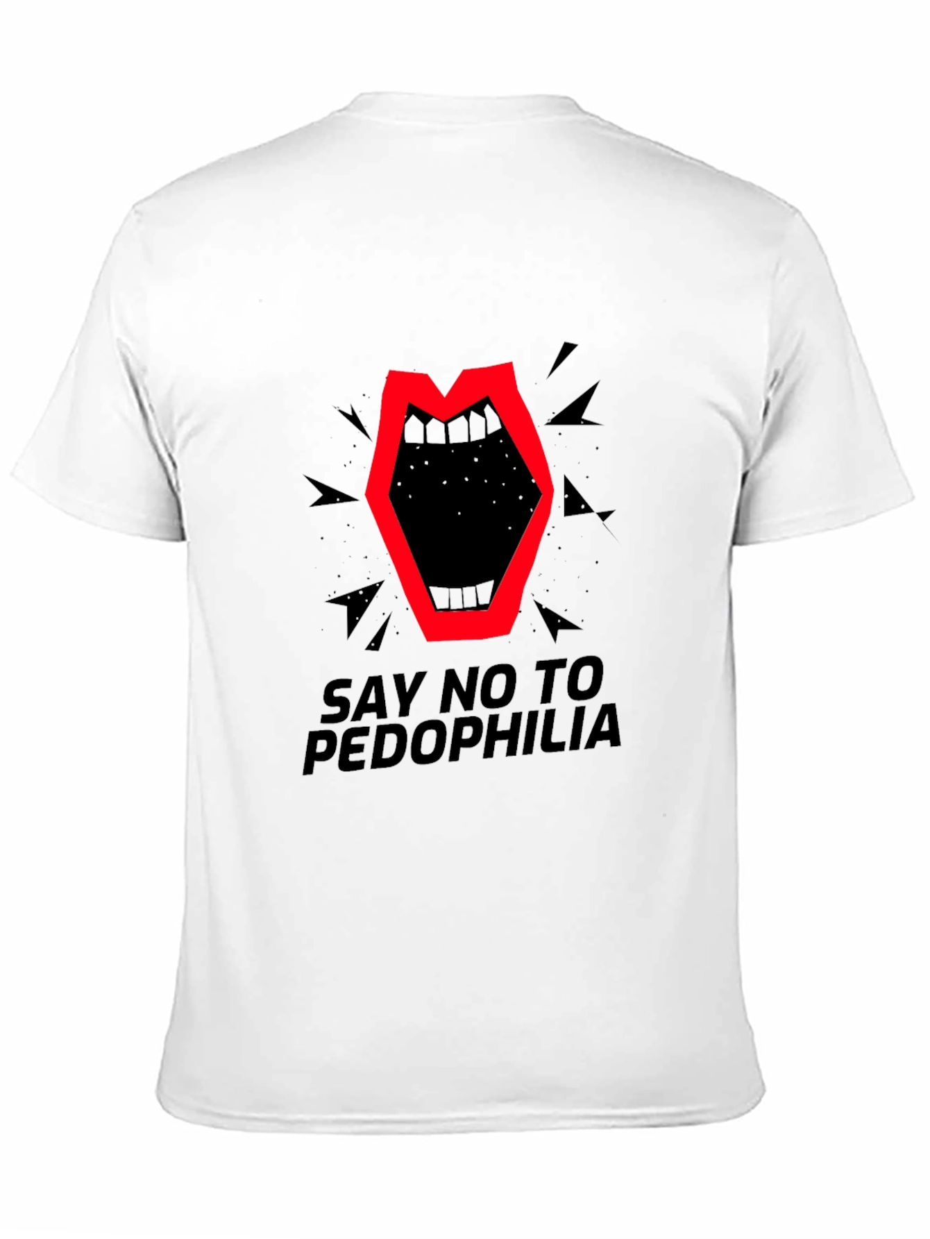 Say No To Pedophilia Graphic T-Shirt