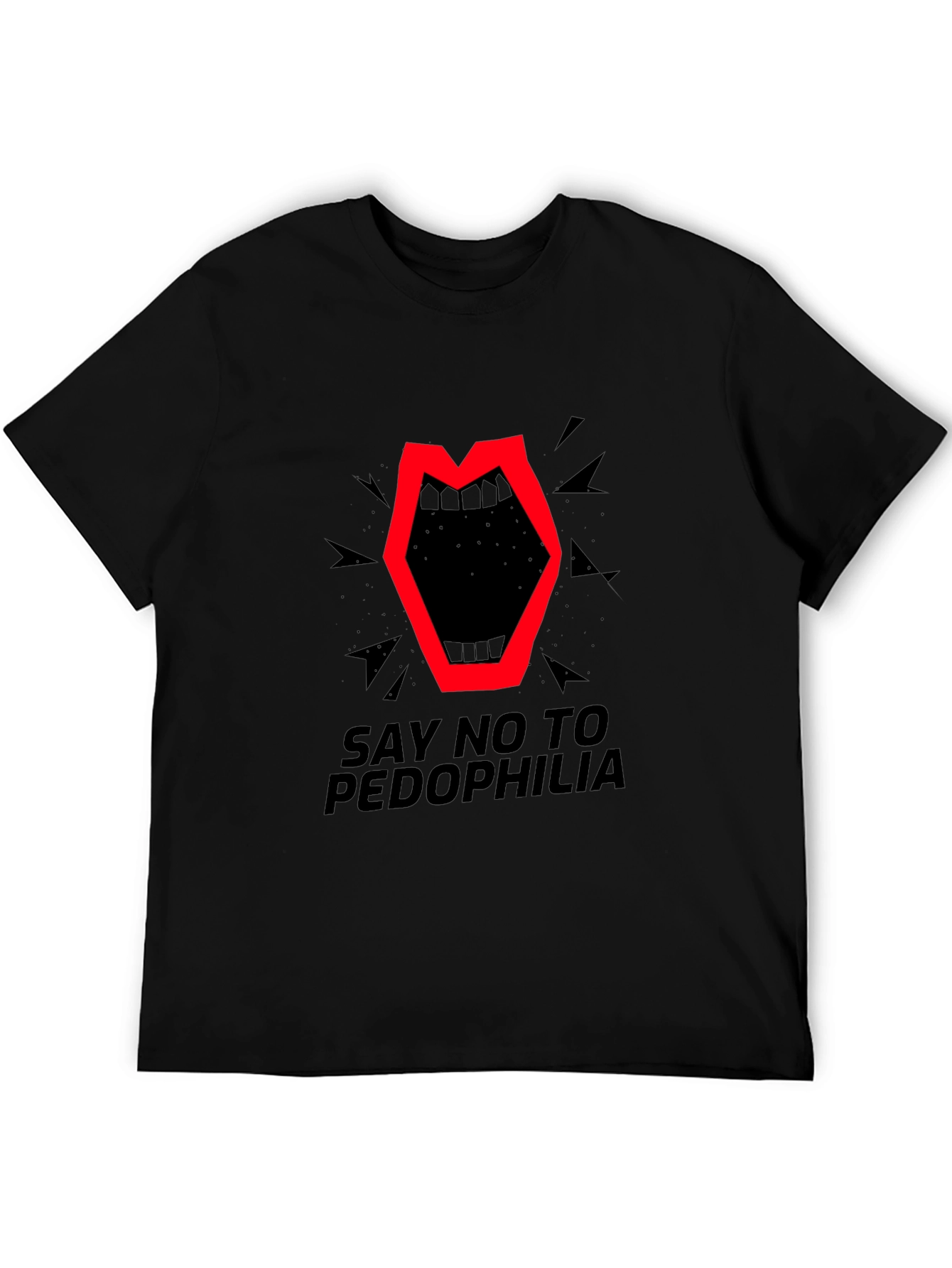 Say No To Pedophilia Graphic T-Shirt