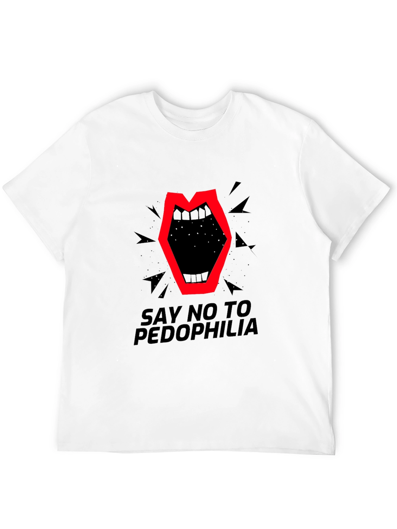 Say No To Pedophilia Graphic T-Shirt