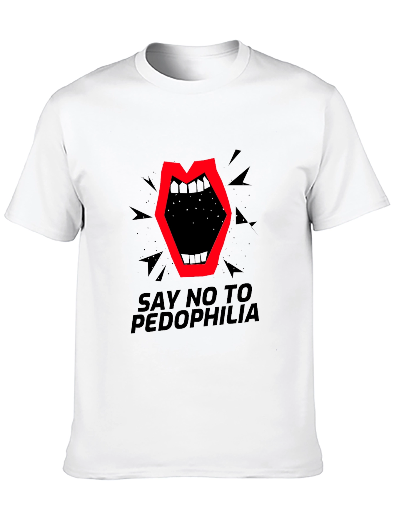 Say No To Pedophilia Graphic T-Shirt