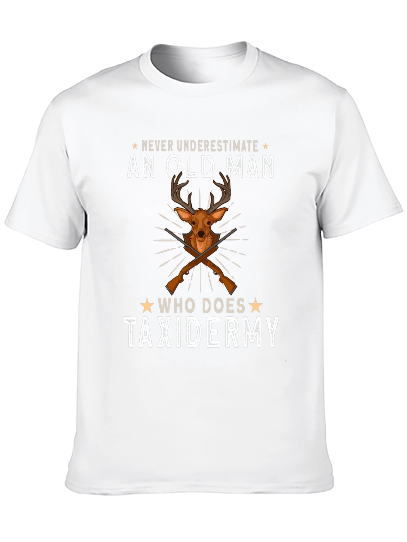 Never Underestimate Old Man Taxidermy T-Shirt