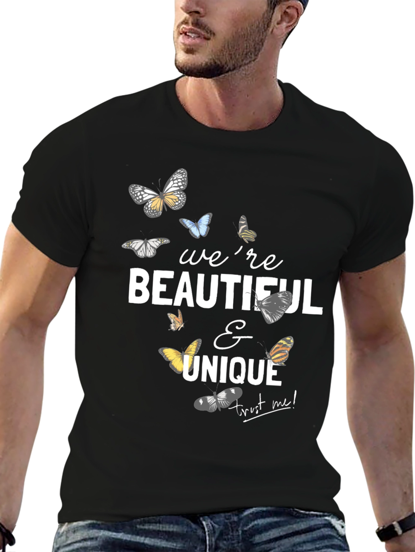 Beautiful & Unique Butterfly Graphic T-Shirt