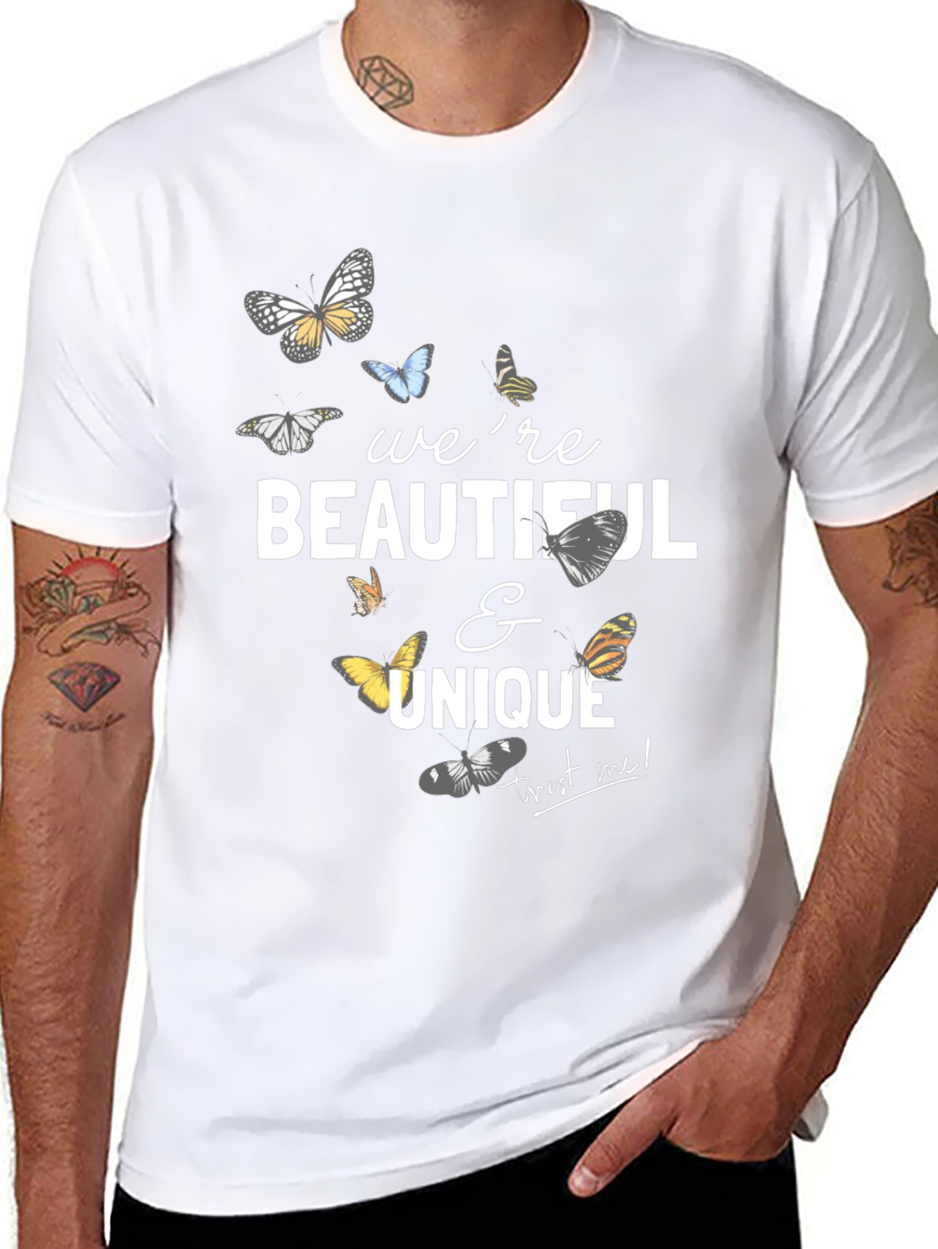 Beautiful & Unique Butterfly Graphic T-Shirt