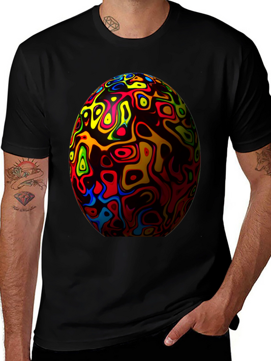 Abstract Sphere Graphic Tee - Unique Design