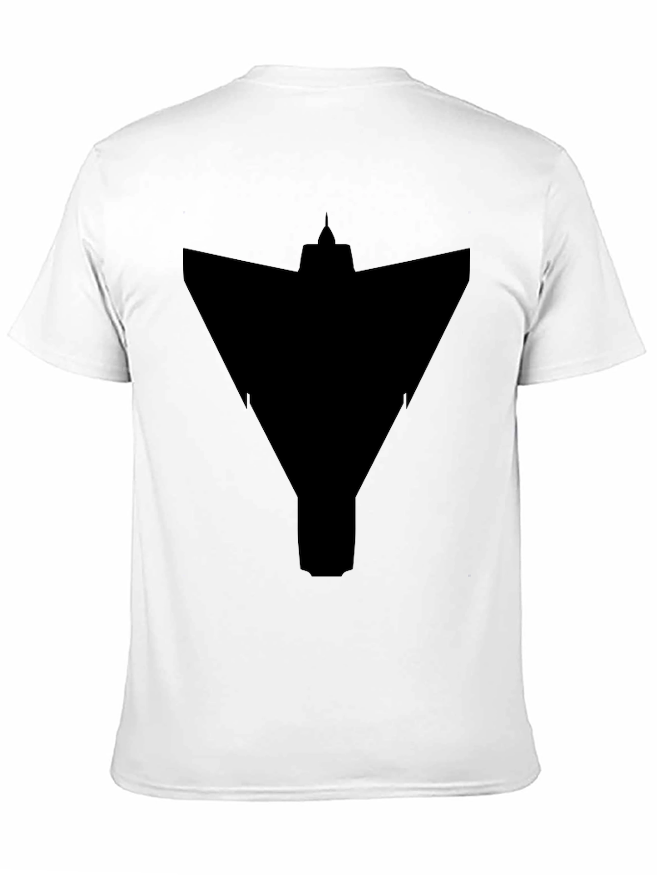 Stealth Bomber Graphic Tee - Modern Black T-Shirt